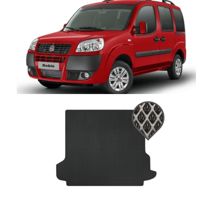 EVA килимок в багажник Fiat Doblo l 5 місць 2005 - 2015