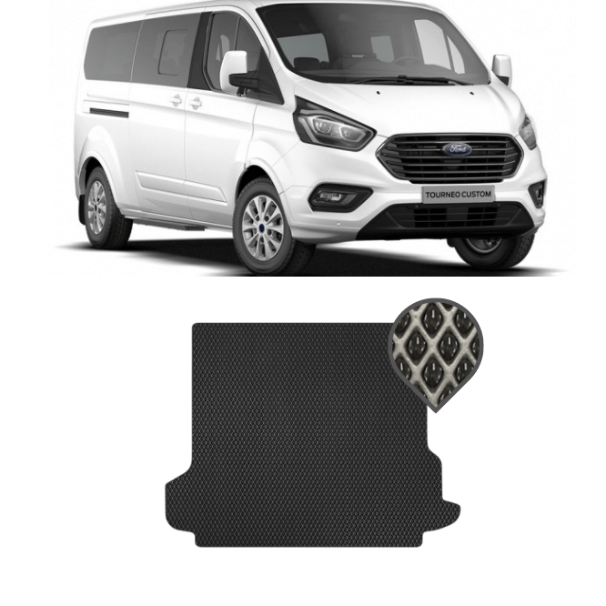 EVA килимок в багажник Ford Transit Custom 2014 - т.ч.
