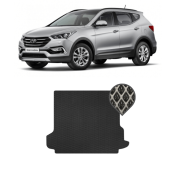 EVA коврик в багажник Hyundai Santa Fe III 2012 - 2018 (7 мест)