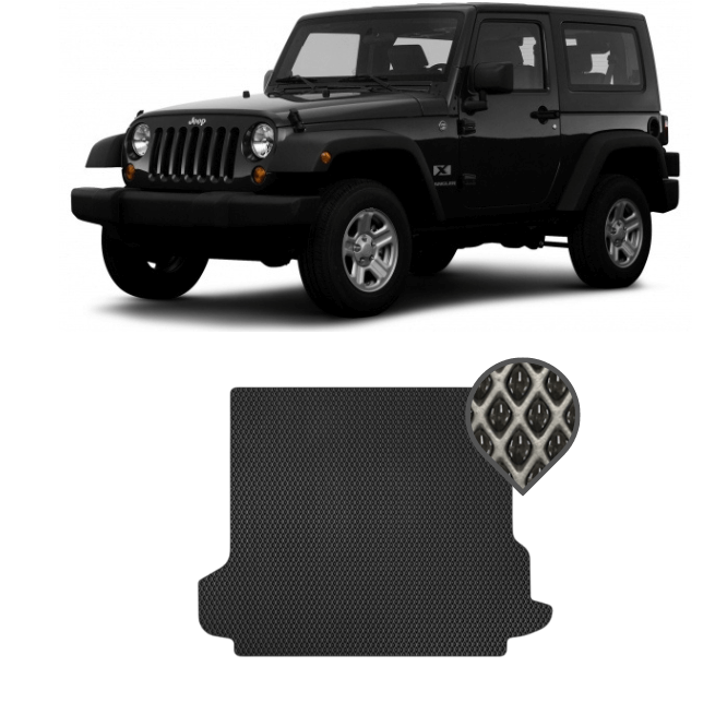 EVA килимок в багажник Jeep Wrangler III (JK) 3 двері 2008 - 2017