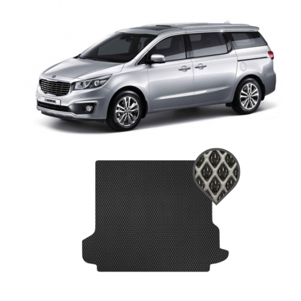 EVA килимок в багажник Kia Carnival III 2014 - 2021 9 місць, 3 ряди*