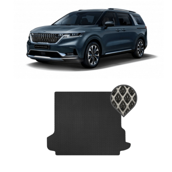 EVA килимок в багажник Kia Carnival IV 2020 - т.ч. (7 місць, 3 ряди)