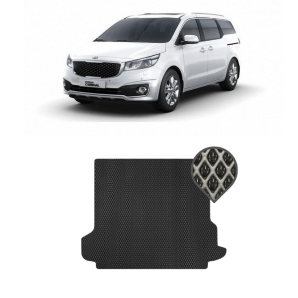 EVA килимок в багажник Kia Carnival III 2014 - 2021 (11 місць, 3 ряди)*