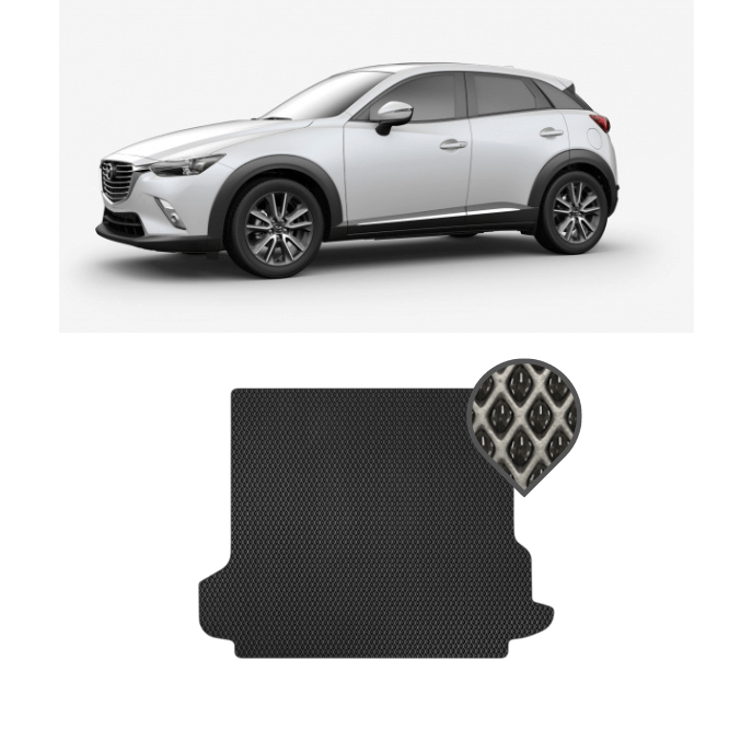 EVA килимок в багажник Mazda CX - 3 2015 - 2020