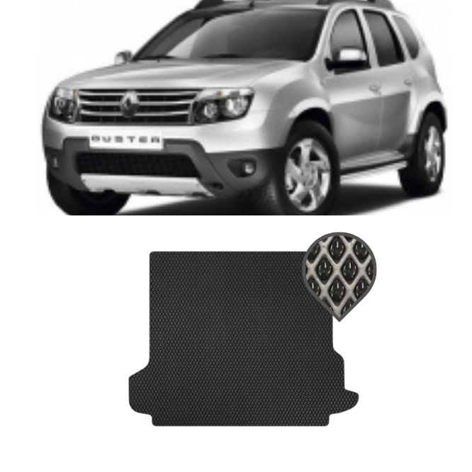 EVA килимок в багажник Renault Duster 2011 - 2015 AWD