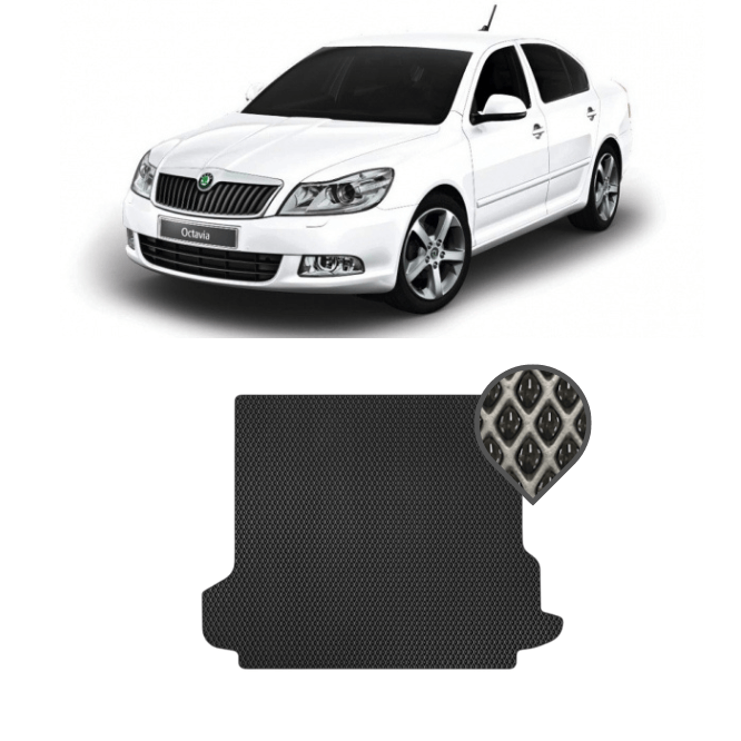 EVA килимок в багажник Skoda Octavia (A5) 2004 - 2013 (з саббуфером)