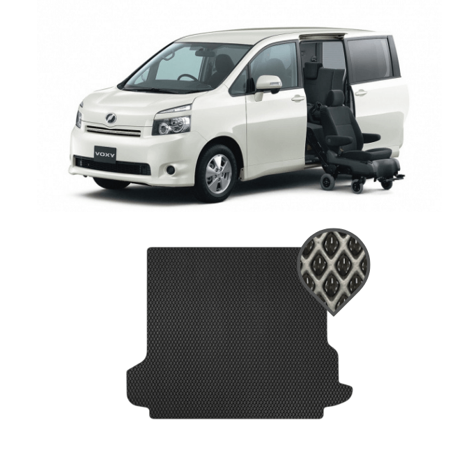 EVA килимок в багажник Toyota Voxy II R70 (2007 - 2013) (8 місць) комплектація з салазками