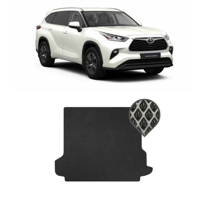 EVA килимок в багажник Toyota Highlander IV (U70) 2019 - т.ч.