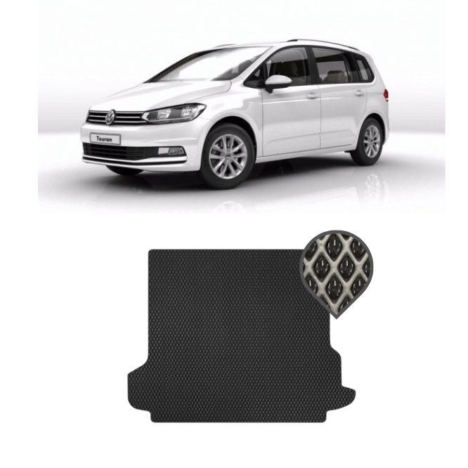EVA килимок в багажник Volkswagen Touran 7 місць 2015 - 2020
