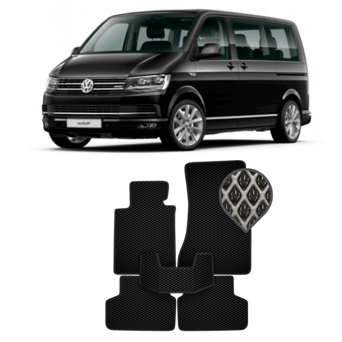 EVA коврики в салон Volkswagen Caravelle T6 2015 - 2020 (длинная база)