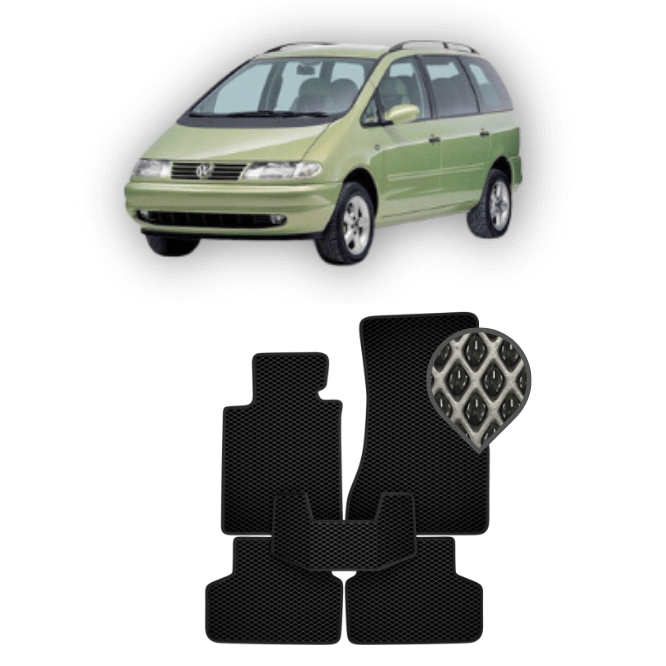 EVA коврики в салон Volkswagen Sharan (7/6 мест) 1995 - 2010