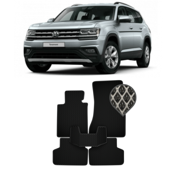 EVA килимки в салон Volkswagen Teramont (6 місць) 2017 - т.ч.